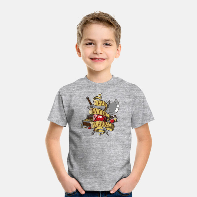 Don't Kill my Character-youth basic tee-dumbassman