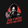 Don't Mess With My Dog-none glossy sticker-eduely