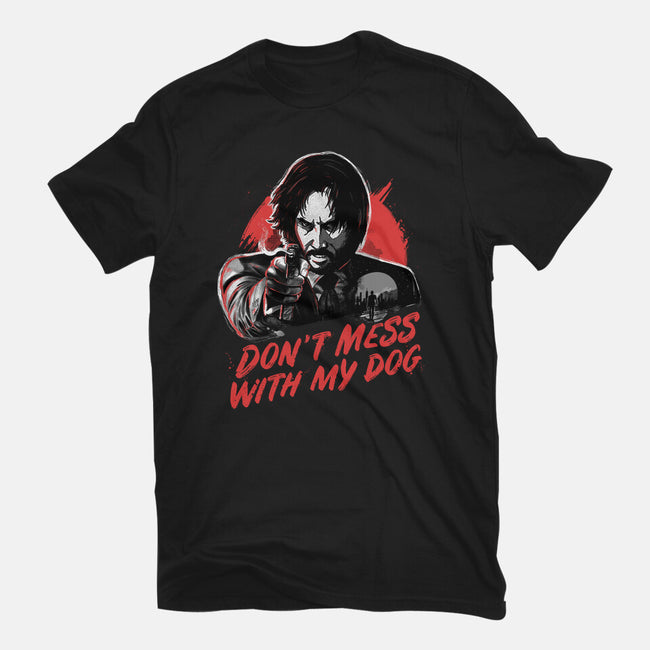 Don't Mess With My Dog-unisex basic tee-eduely