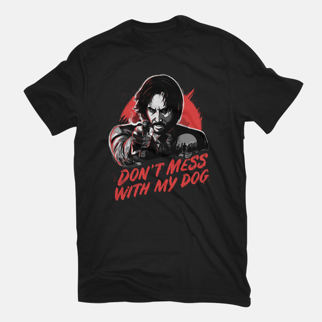 Don't Mess With My Dog-mens heavyweight tee-eduely