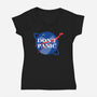 Don't Panic-womens v-neck tee-Manoss1995