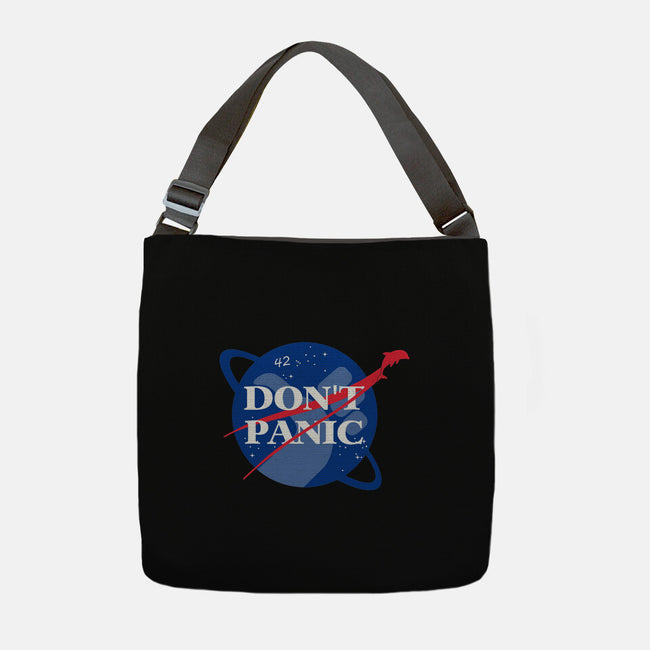 Don't Panic-none adjustable tote-Manoss1995