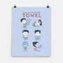 Don't Panic And Carry A Towel-none matte poster-queenmob