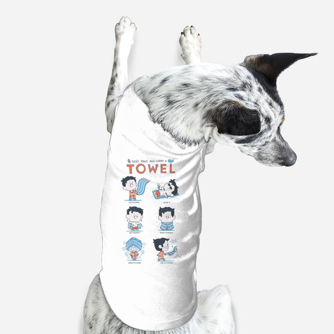 Don't Panic And Carry A Towel-dog basic pet tank-queenmob