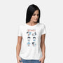 Don't Panic And Carry A Towel-womens basic tee-queenmob