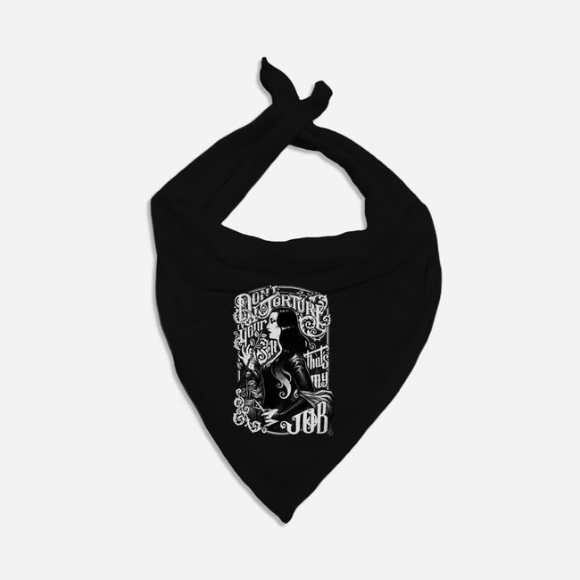 Don't Torture Yourself-cat bandana pet collar-MedusaD