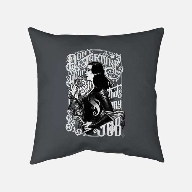 Don't Torture Yourself-none removable cover w insert throw pillow-MedusaD