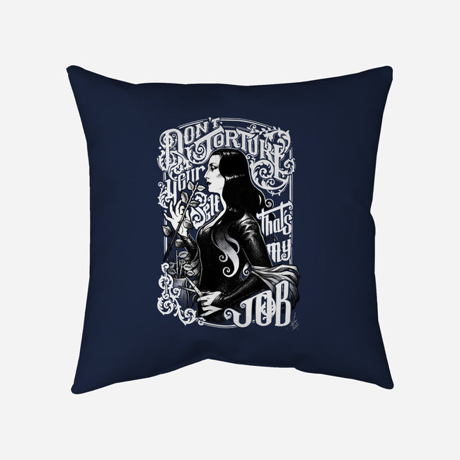 Don't Torture Yourself-none removable cover w insert throw pillow-MedusaD