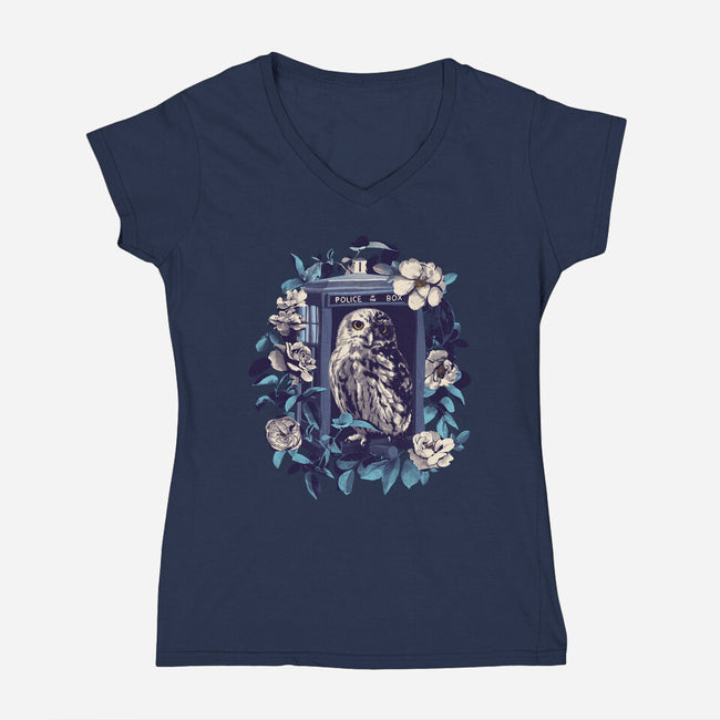 Dr Hooo-womens v-neck tee-wearviral