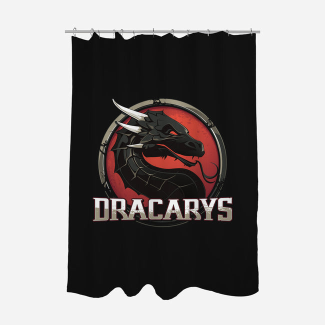 Dracarys-none polyester shower curtain-inaco