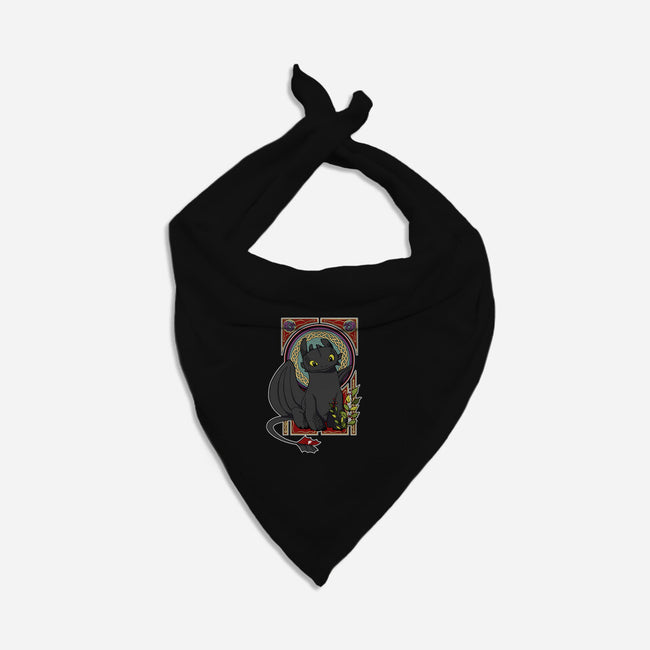 Dragon Nouveau-dog bandana pet collar-adelaidelia