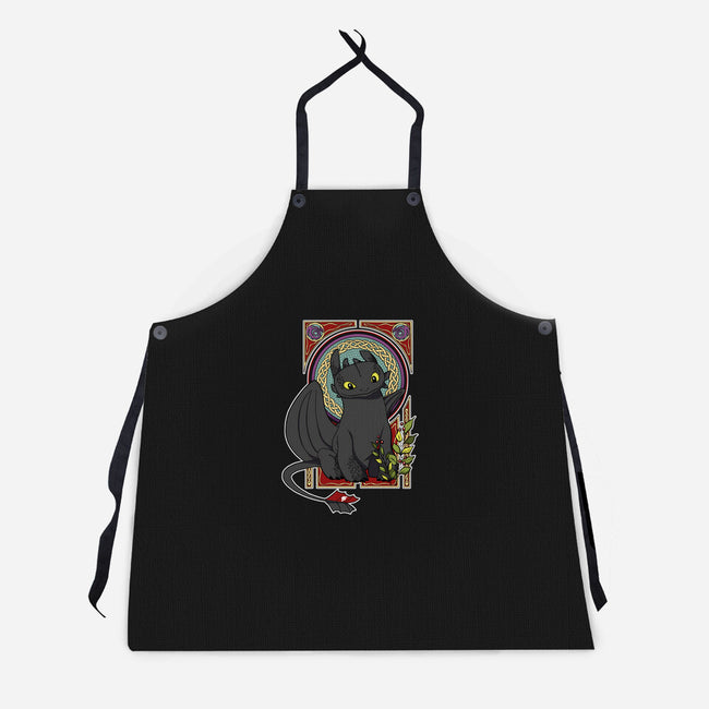 Dragon Nouveau-unisex kitchen apron-adelaidelia