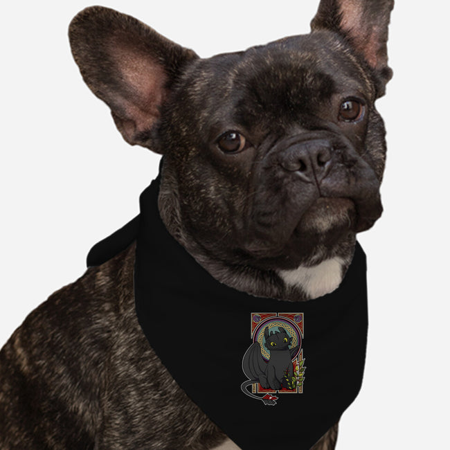 Dragon Nouveau-dog bandana pet collar-adelaidelia