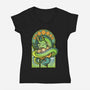 Dragon Shenron-womens v-neck tee-xMorfina