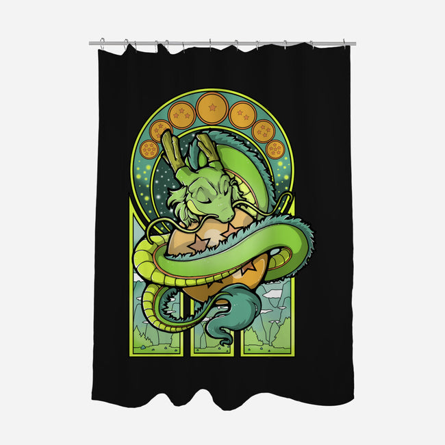 Dragon Shenron-none polyester shower curtain-xMorfina