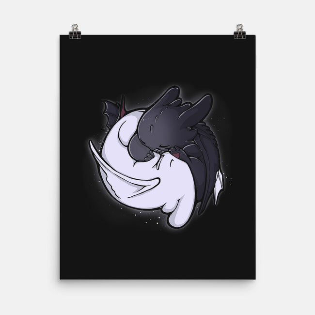 Dragon Tao-none matte poster-xMorfina