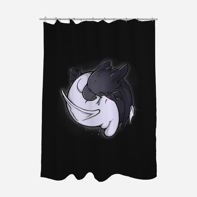 Dragon Tao-none polyester shower curtain-xMorfina