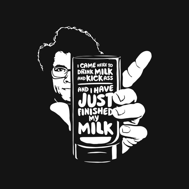 Drink Milk and Kick Ass-unisex kitchen apron-butcherbilly