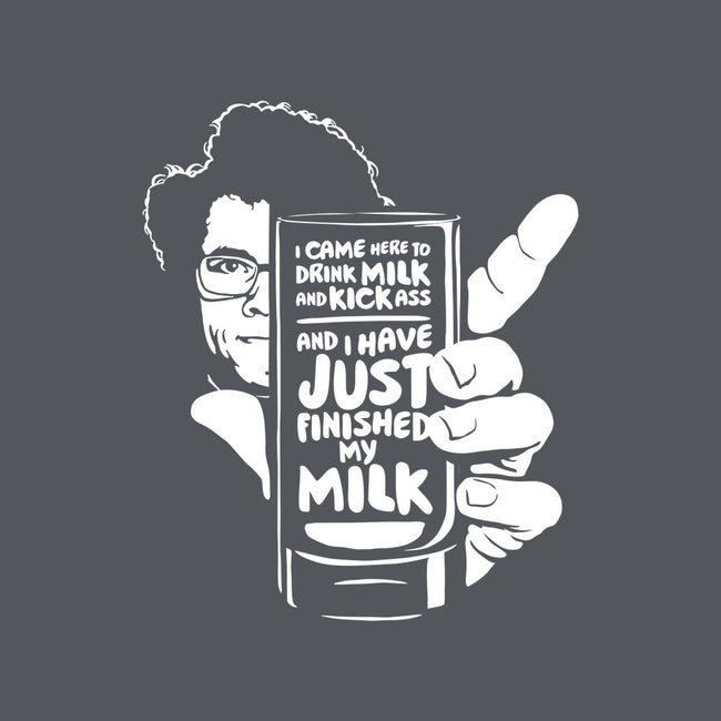 Drink Milk and Kick Ass-none stretched canvas-butcherbilly