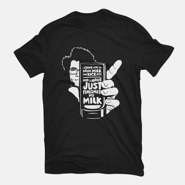 Drink Milk and Kick Ass-mens heavyweight tee-butcherbilly