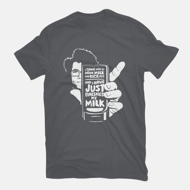 Drink Milk and Kick Ass-mens heavyweight tee-butcherbilly