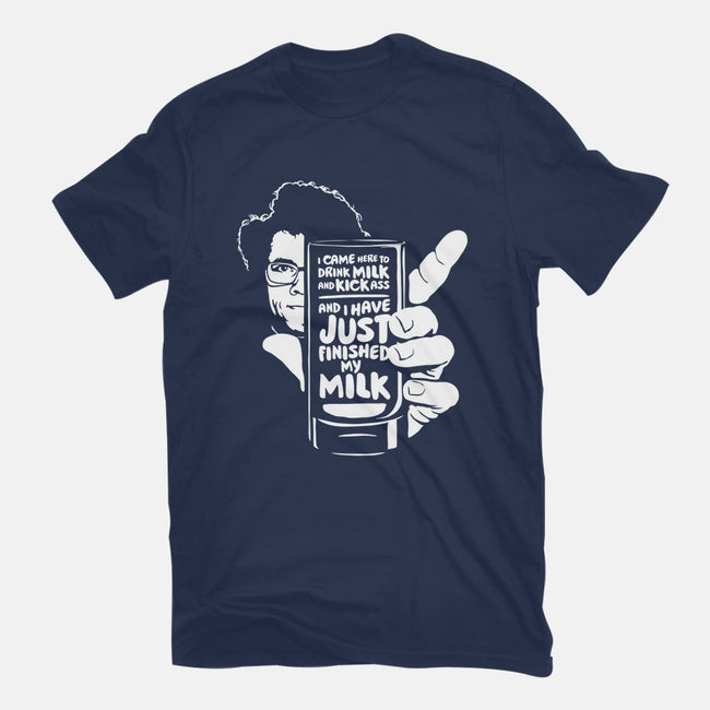 Drink Milk and Kick Ass-mens heavyweight tee-butcherbilly