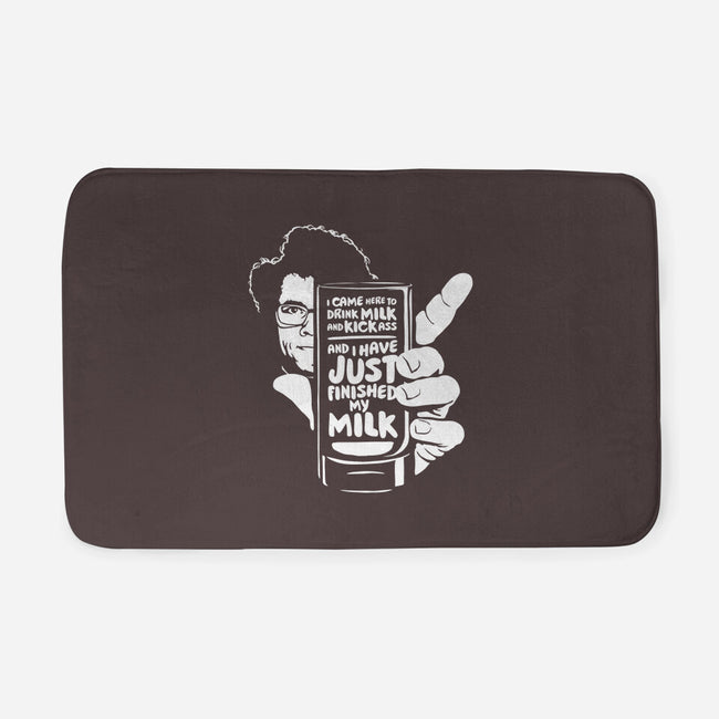 Drink Milk and Kick Ass-none memory foam bath mat-butcherbilly