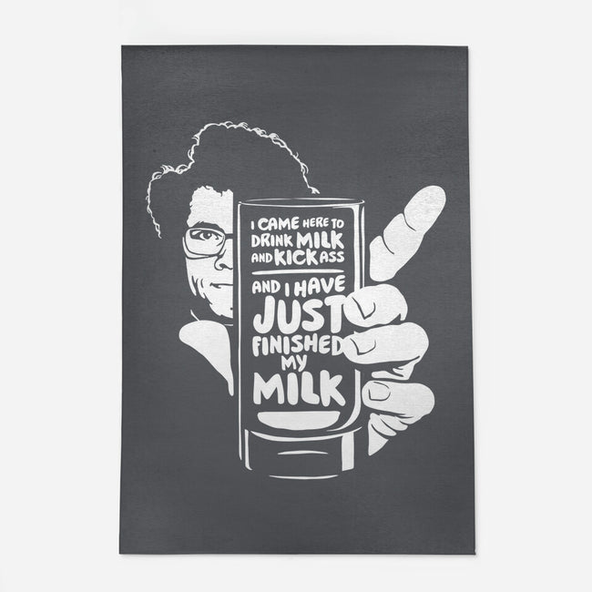 Drink Milk and Kick Ass-none indoor rug-butcherbilly