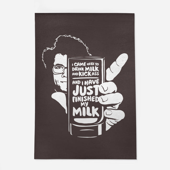 Drink Milk and Kick Ass-none outdoor rug-butcherbilly