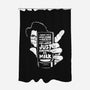 Drink Milk and Kick Ass-none polyester shower curtain-butcherbilly