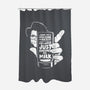 Drink Milk and Kick Ass-none polyester shower curtain-butcherbilly