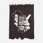 Drink Milk and Kick Ass-none polyester shower curtain-butcherbilly