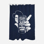 Drink Milk and Kick Ass-none polyester shower curtain-butcherbilly