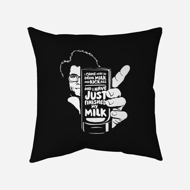 Drink Milk and Kick Ass-none removable cover w insert throw pillow-butcherbilly