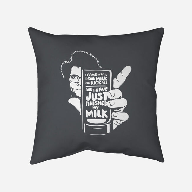Drink Milk and Kick Ass-none removable cover throw pillow-butcherbilly
