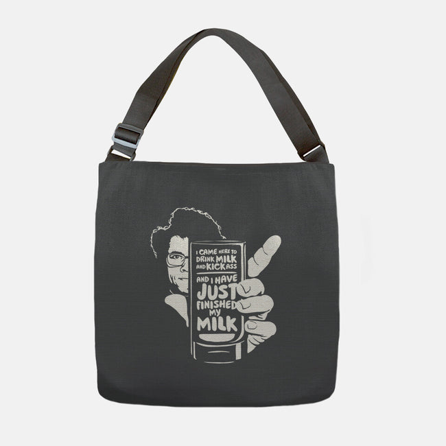 Drink Milk and Kick Ass-none adjustable tote-butcherbilly