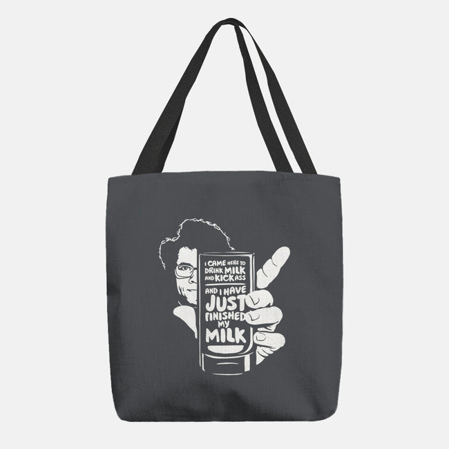 Drink Milk and Kick Ass-none basic tote-butcherbilly