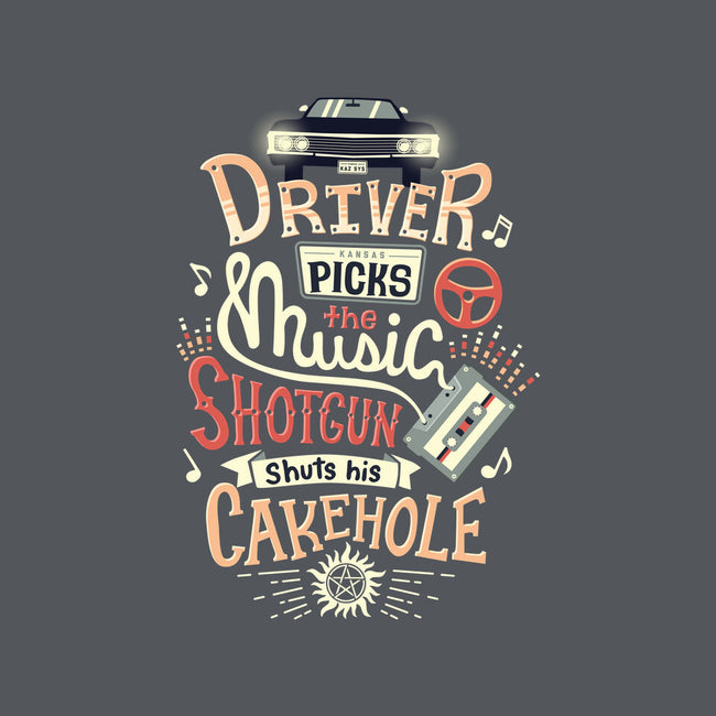 Driver Picks the Music-womens off shoulder tee-risarodil