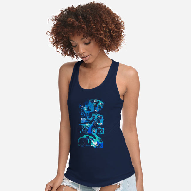 Dungeon Crawlers-womens racerback tank-queenmob