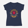 Dungeon Crawlers Club-womens v-neck tee-Azafran