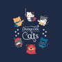 Dungeons & Cats-none removable cover w insert throw pillow-Domii