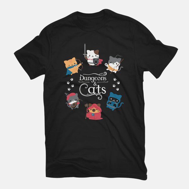 Dungeons & Cats-unisex basic tee-Domii