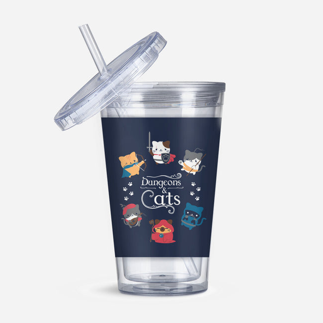 Dungeons & Cats-none acrylic tumbler drinkware-Domii