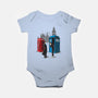 Cabins Collide-baby basic onesie-Adams Pinto