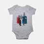 Cabins Collide-baby basic onesie-Adams Pinto