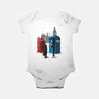 Cabins Collide-baby basic onesie-Adams Pinto
