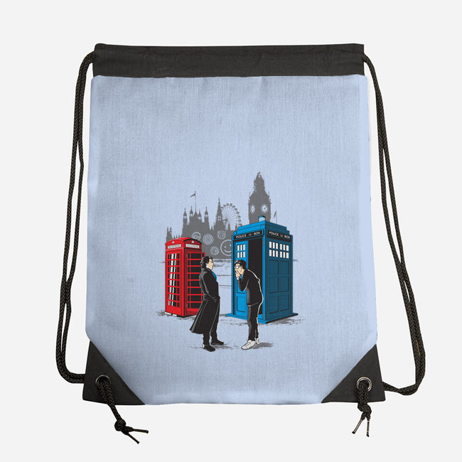 Cabins Collide-none drawstring bag-Adams Pinto