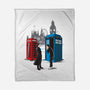 Cabins Collide-none fleece blanket-Adams Pinto