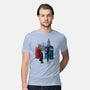 Cabins Collide-mens premium tee-Adams Pinto