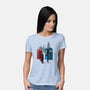 Cabins Collide-womens basic tee-Adams Pinto